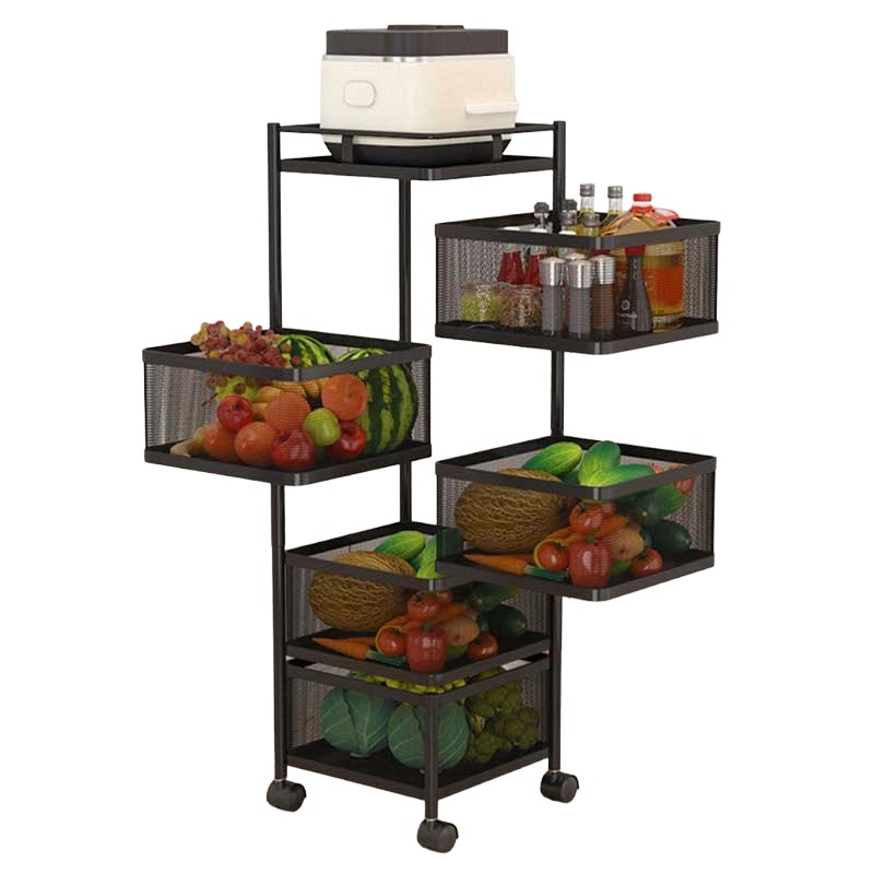 5 Layer Square Shape Kitchen Rack
