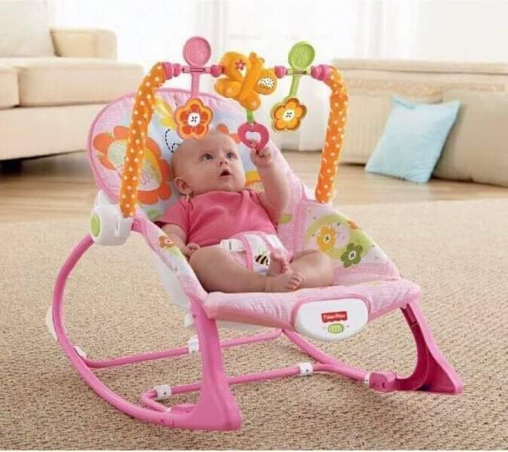 Baby Rocker with Musical Toy Bar & Vibrations